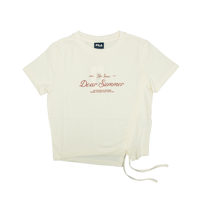 [W] Shirring T-shirt