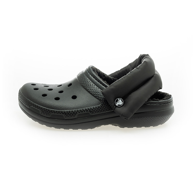 Classic Puff Strap Lined Clog Blk
