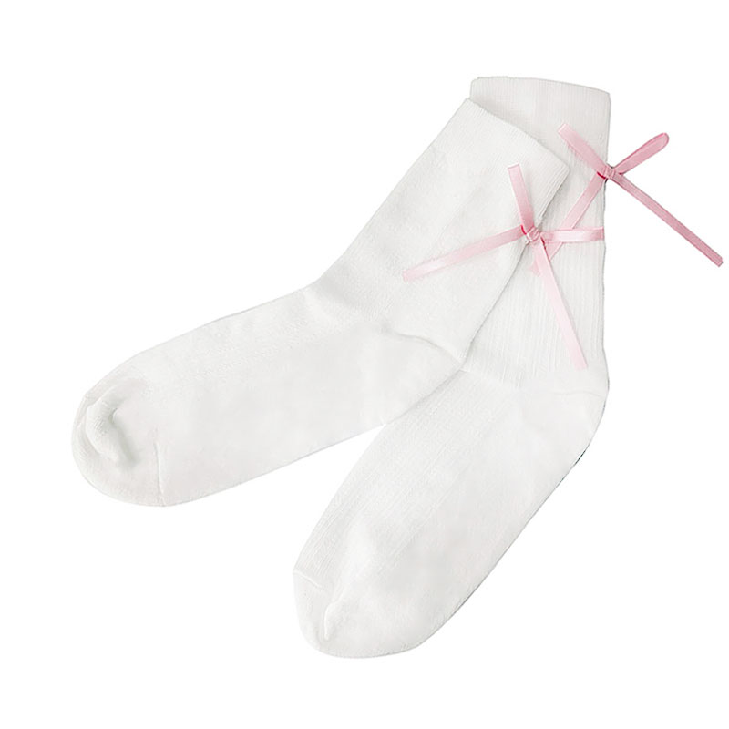 22-25CM 蝴蝶結女襪